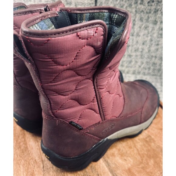KEEN  Betty Waterproof Pull-On Snow RainWomen's Boots Size 10 Burgundy - Picture 5 of 15